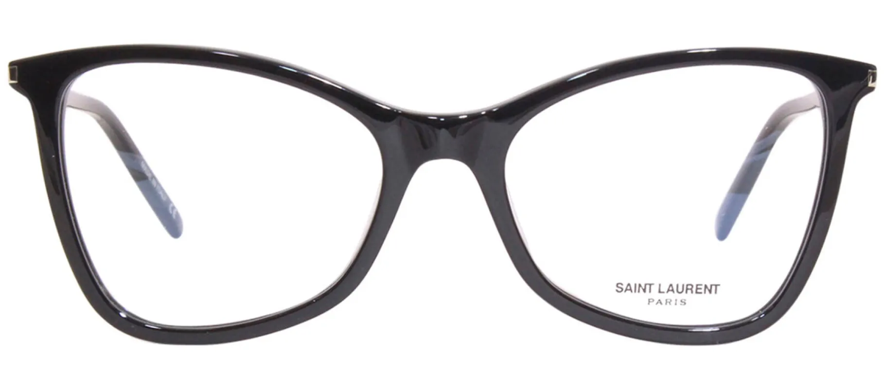Saint Laurent JERRY SL 478O 1 Cat-Eye Plastic Black Eyeglasses with Logo Stamped Demo Lenses sold by Gaffos