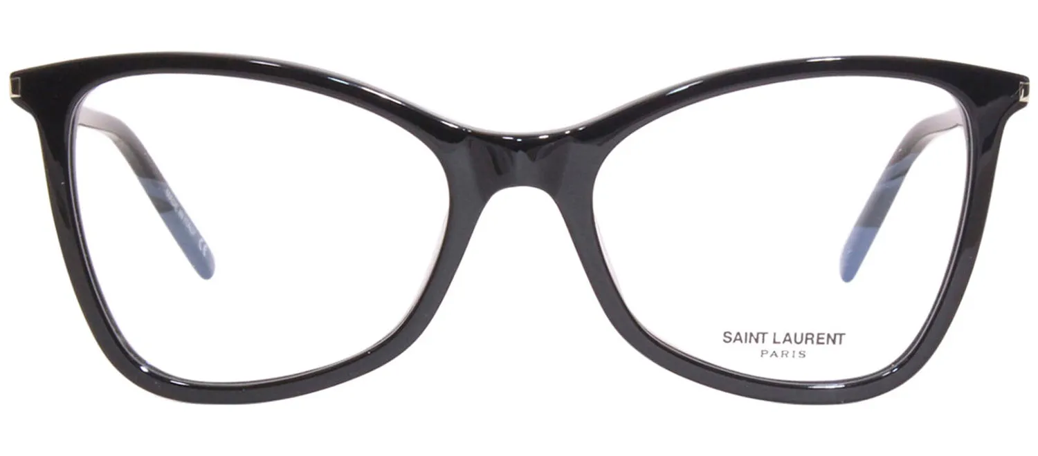 Saint Laurent JERRY SL 478O 1 Cat-Eye Plastic Black Eyeglasses with Logo Stamped Demo Lenses sold by Gaffos