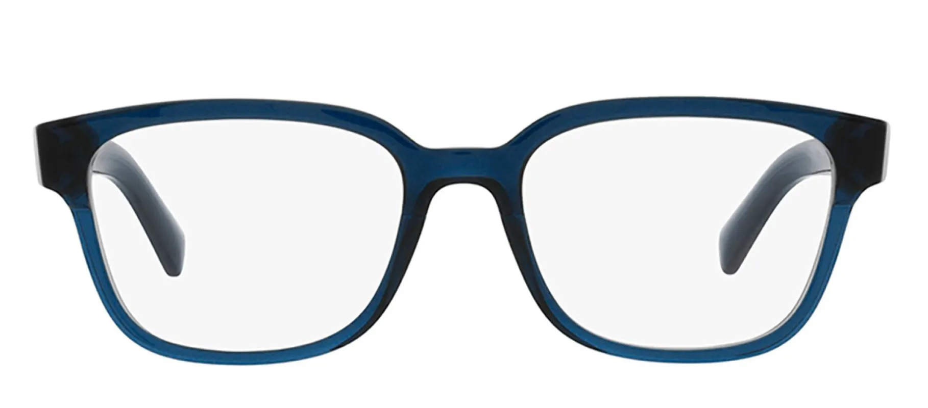 Prada PR 04YV 08Q1O1 Rectangular Plastic Blue Eyeglasses with Logo Stamped Demo Lenses sold by Gaffos