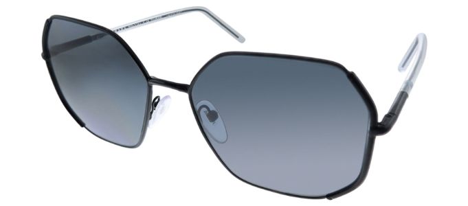 Prada PR 52WS 1AB5Z1 Geometric Metal Black Sunglasses with Grey Polarized Lens sold by Gaffos