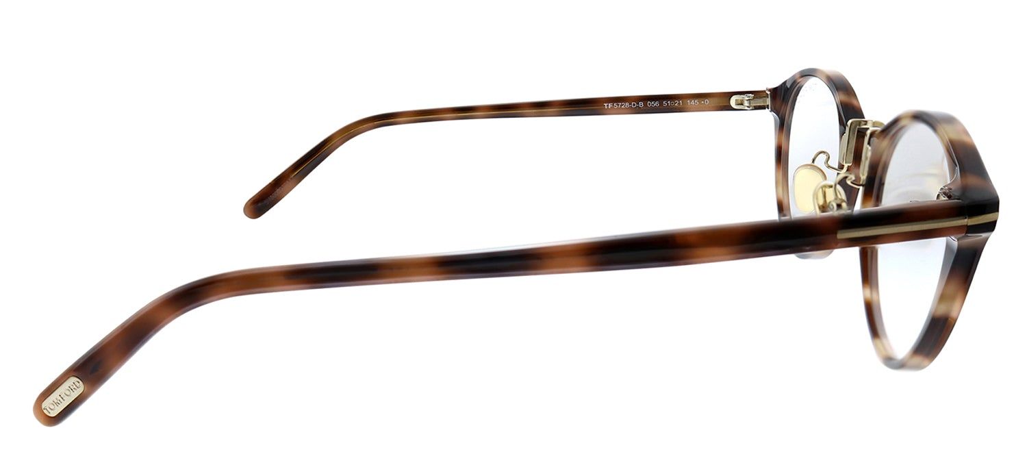 Tom Ford FT 5728 056 Oval Plastic Havana Eyeglasses with Demo Lens sold by Gaffos product image thumbnail 3