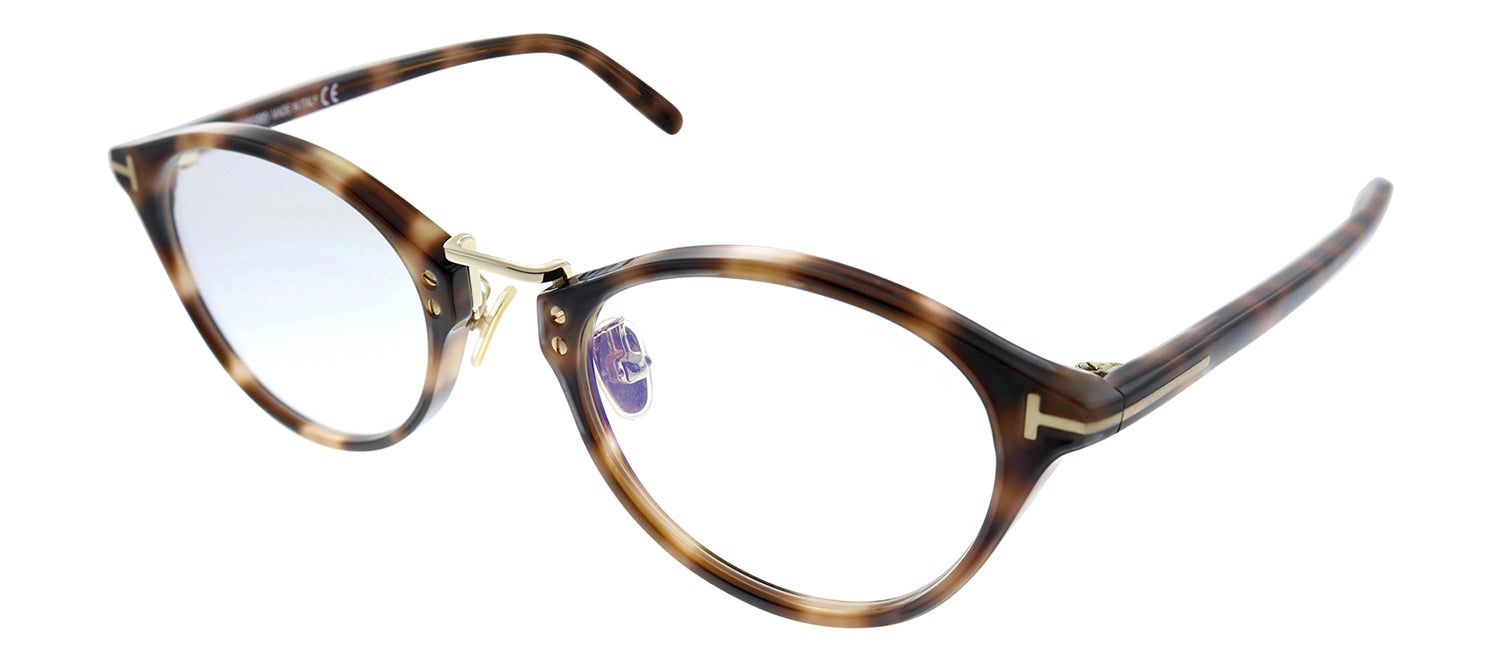 Tom Ford FT 5728 056 Oval Plastic Havana Eyeglasses with Demo Lens sold by Gaffos product image thumbnail 2