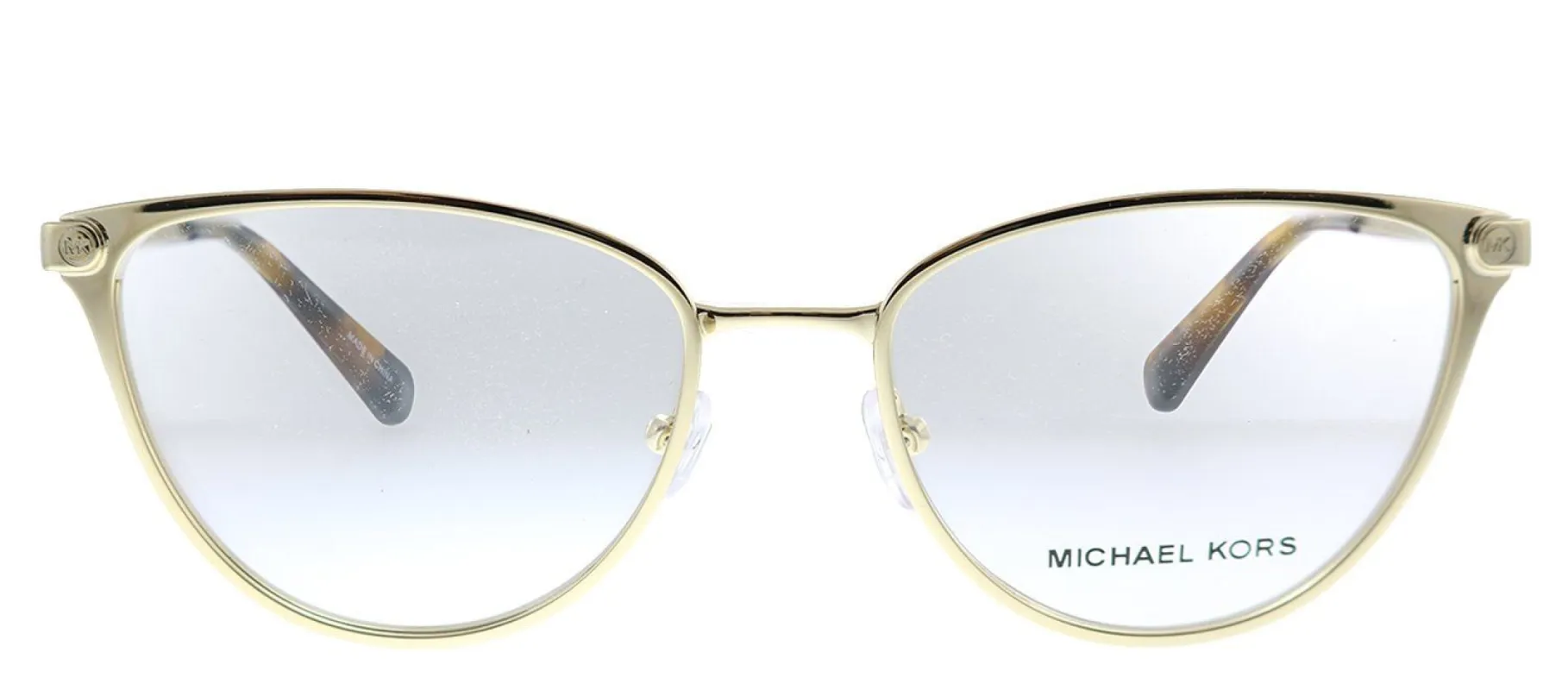 Michael Kors Cairo MK 3049 1014 Cat-Eye Plastic Shiny Light Gold Eyeglasses with Demo Lens sold by Gaffos