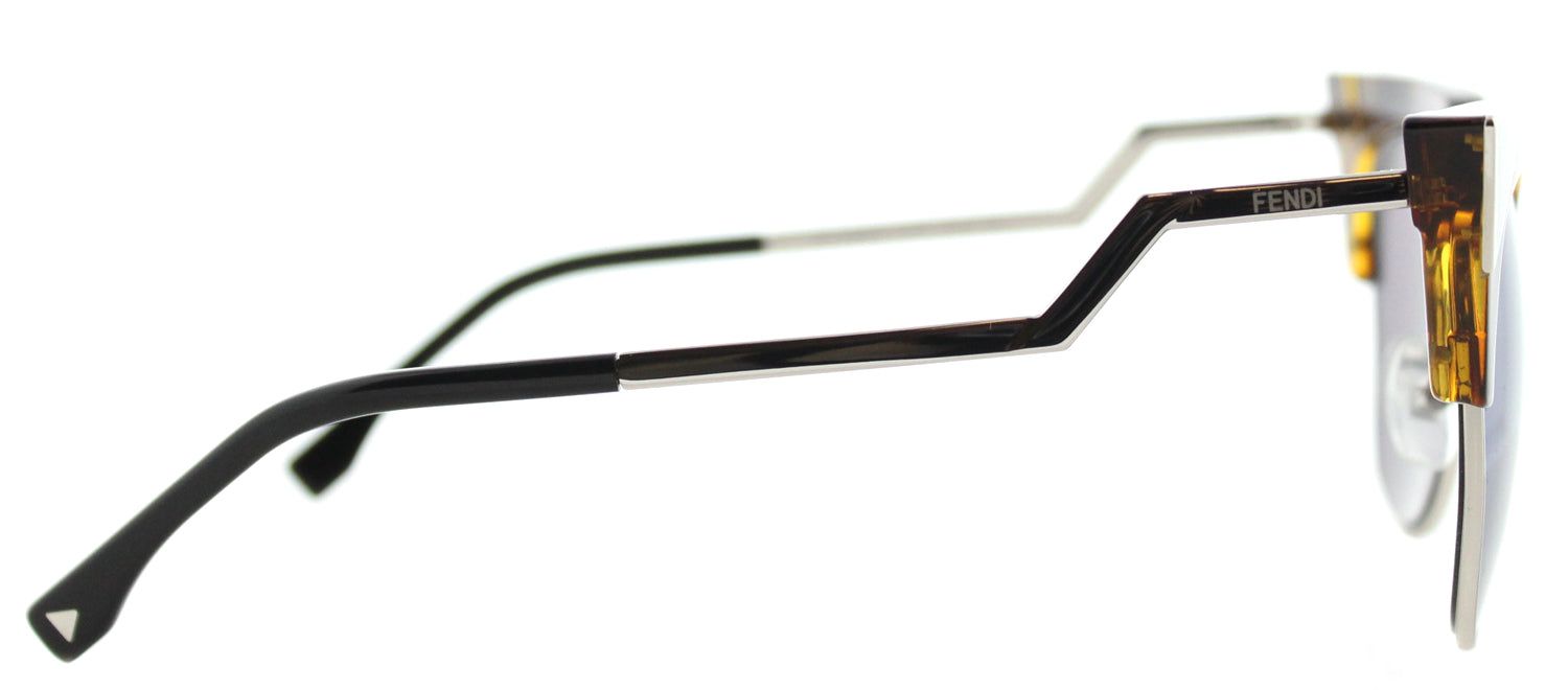 Fendi FF 0149 TLV Cat-Eye Metal Tortoise/ Havana Sunglasses with Sky Blue Mirror Lens sold by Gaffos product image thumbnail 3