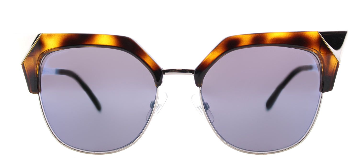 Fendi FF 0149 TLV Cat-Eye Metal Tortoise/ Havana Sunglasses with Sky Blue Mirror Lens sold by Gaffos