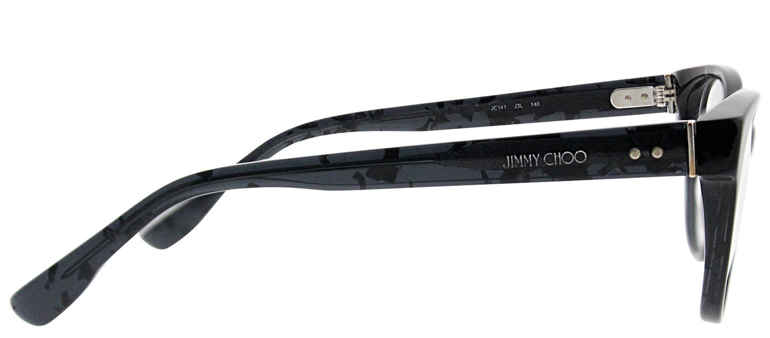 Jimmy Choo JC 141 J3L Cat-Eye Plastic Black Eyeglasses with Demo Lens sold by Gaffos product image thumbnail 3