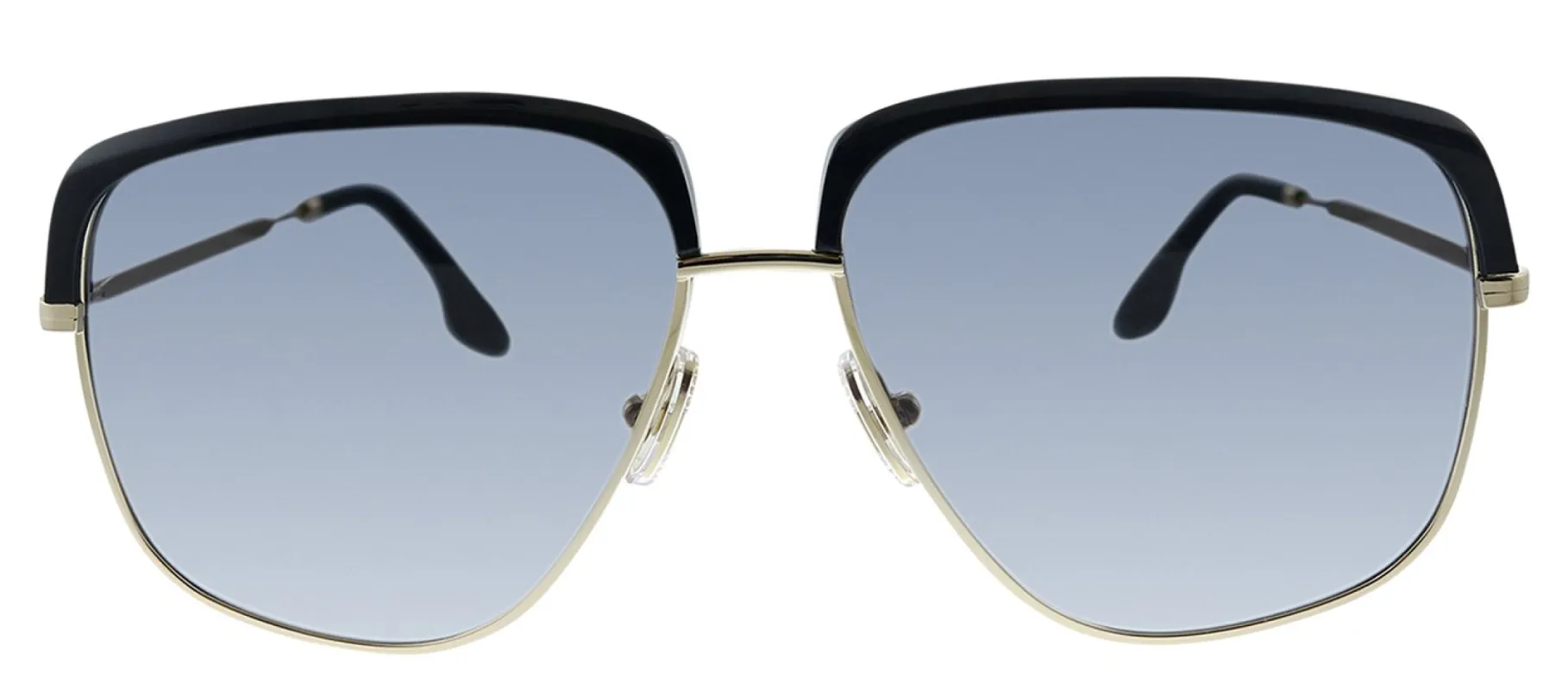 Victoria Beckham VB 201S 717 Square Metal Gold Sunglasses with Grey Gradient Lens sold by Gaffos
