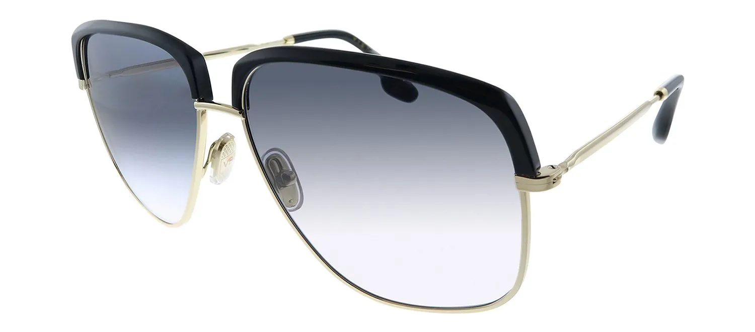 Victoria Beckham VB 201S 717 Square Metal Gold Sunglasses with Grey Gradient Lens sold by Gaffos product image thumbnail 2