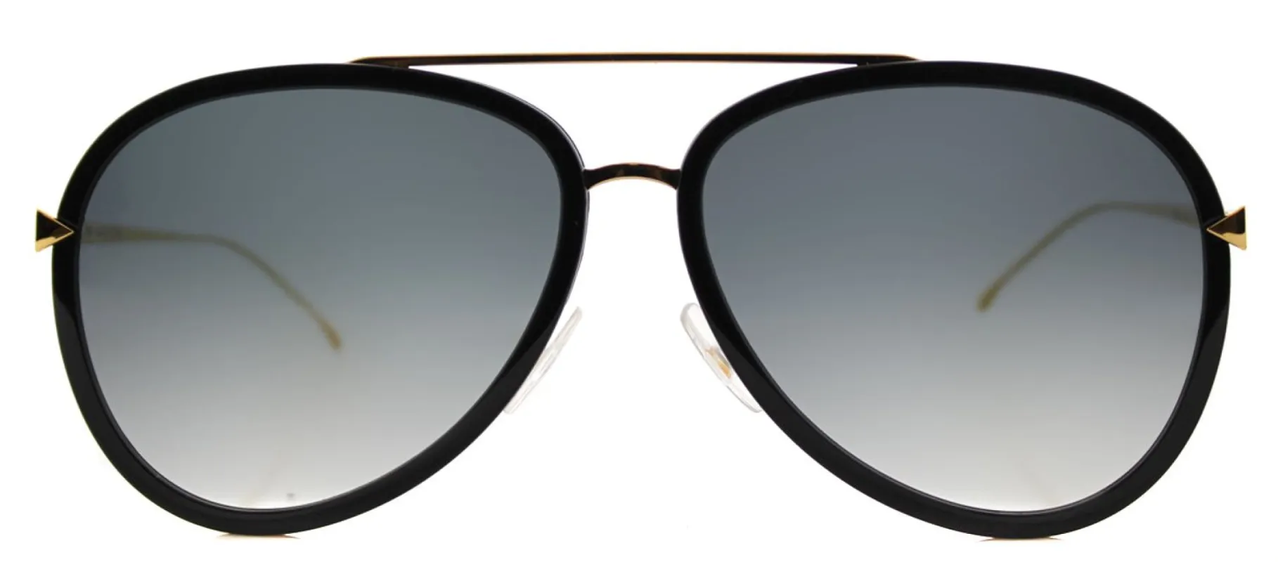 Fendi FF 0155 MY2 Aviator Metal Gold Sunglasses with Grey Gradient Lens sold by Gaffos