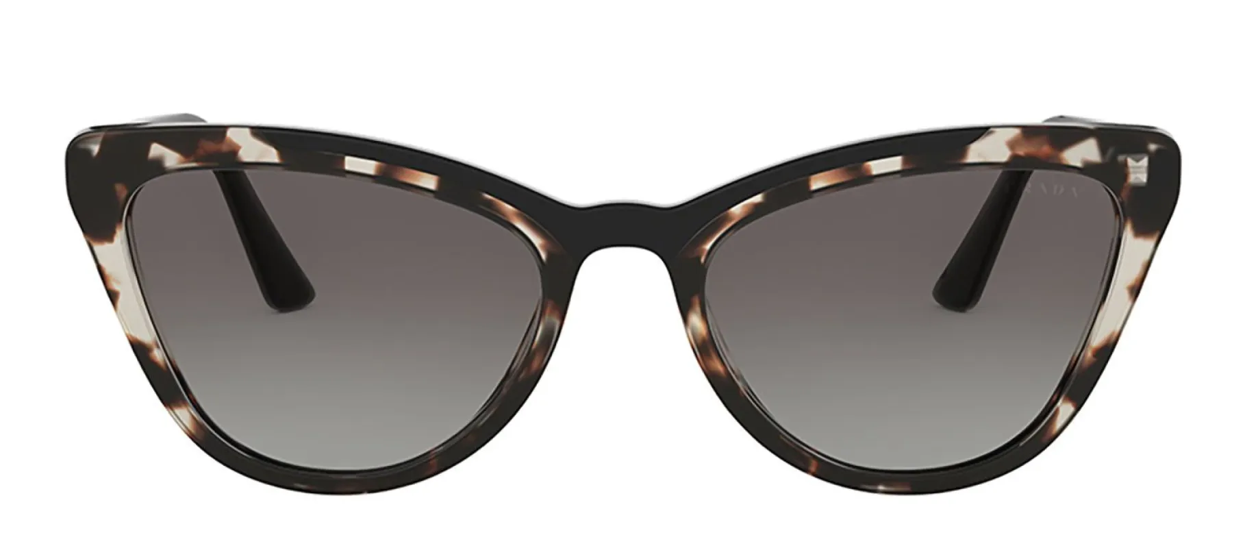 Prada PR 01VS 3980A7 Cat Eye Plastic Brown Sunglasses with Grey Gradient Lens sold by Gaffos