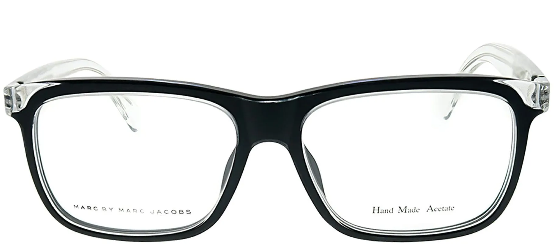 Marc by Marc Jacobs MMJ 614 MHL Rectangle Plastic Clear Eyeglasses with Demo Lens made by Gaffos
