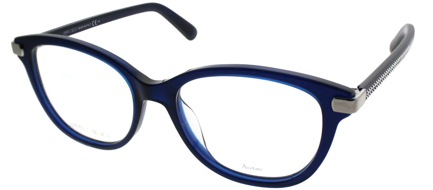 Jimmy Choo JC 196 PJP Square Plastic Blue Eyeglasses with Demo Lens sold by Gaffos product image thumbnail 2
