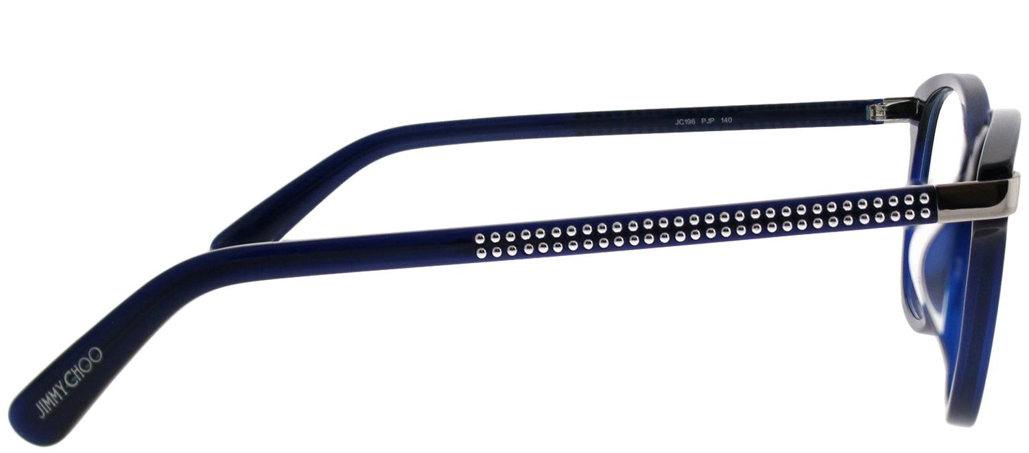 Jimmy Choo JC 196 PJP Square Plastic Blue Eyeglasses with Demo Lens sold by Gaffos product image thumbnail 3