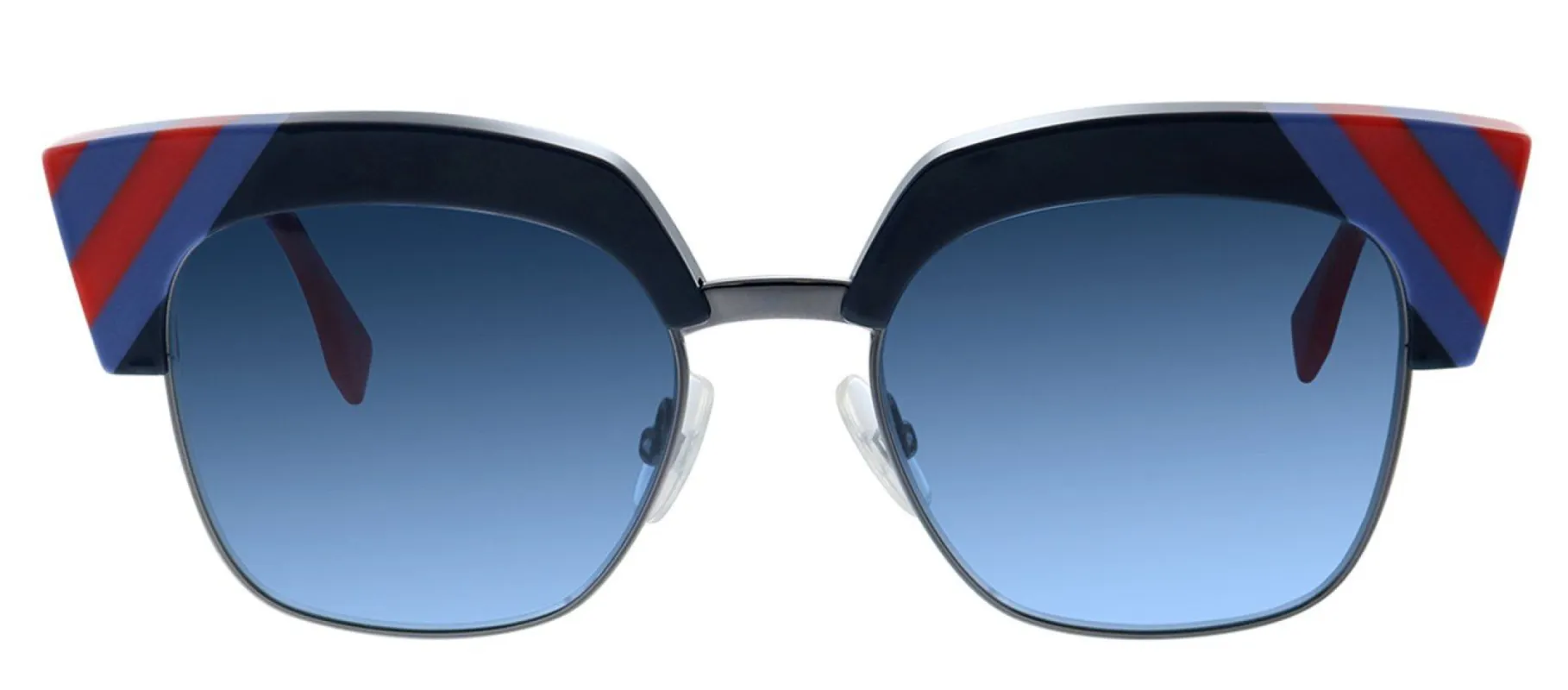 Fendi FF 0241 PJP 08 Cat-Eye Metal Blue Sunglasses with Blue Gradient Lens sold by Gaffos