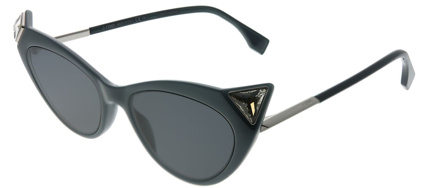 Fendi FF 0356 807 IR Cat-Eye Plastic Black Sunglasses with Grey Lens sold by Gaffos product image thumbnail 2