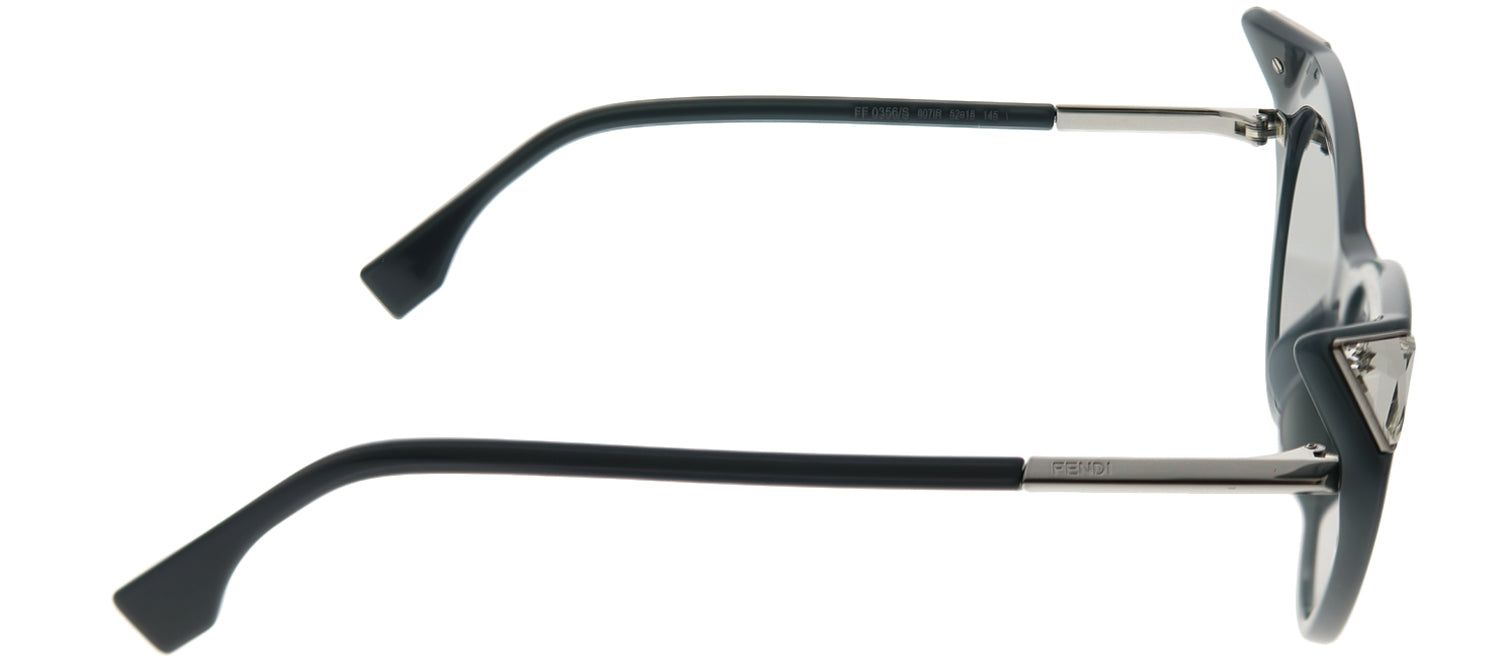 Fendi FF 0356 807 IR Cat-Eye Plastic Black Sunglasses with Grey Lens sold by Gaffos product image thumbnail 3