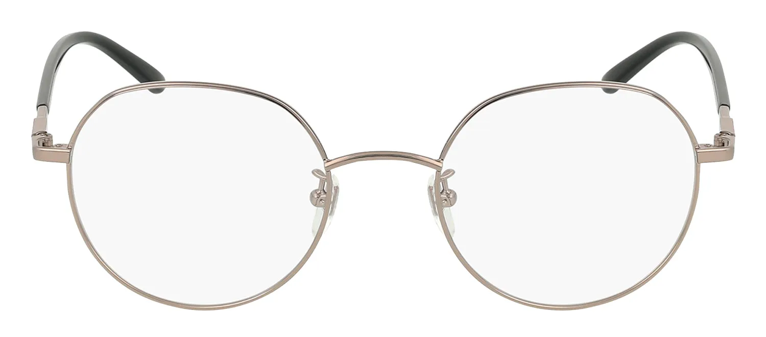 Gucci GUCCI LOGO GG 1349O 001 Round Metal Gunmetal Eyeglasses with Logo Stamped Demo Lenses sold by Gaffos