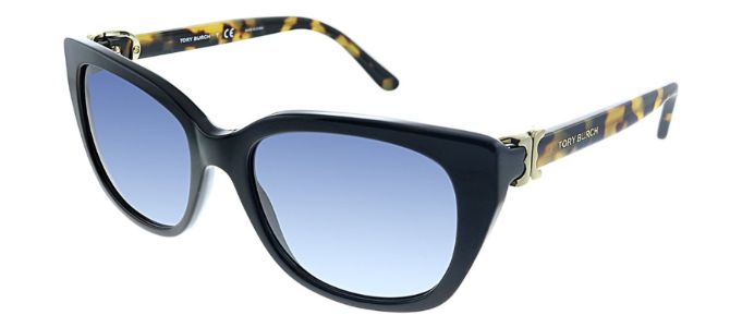 Tory Burch TY 7099 17594L Cat-Eye Plastic Black Sunglasses with Blue Gradient Lens sold by Gaffos