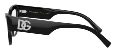 Dolce & Gabbana DG 3378 501 Cat-Eye Plastic Black Eyeglasses with Logo Stamped Demo Lenses sold by Gaffos