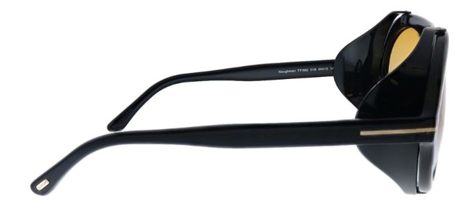 Tom Ford Neughman TF 882 01B Aviator Plastic Black Sunglasses with Orange Gradient Lens sold by Gaffos