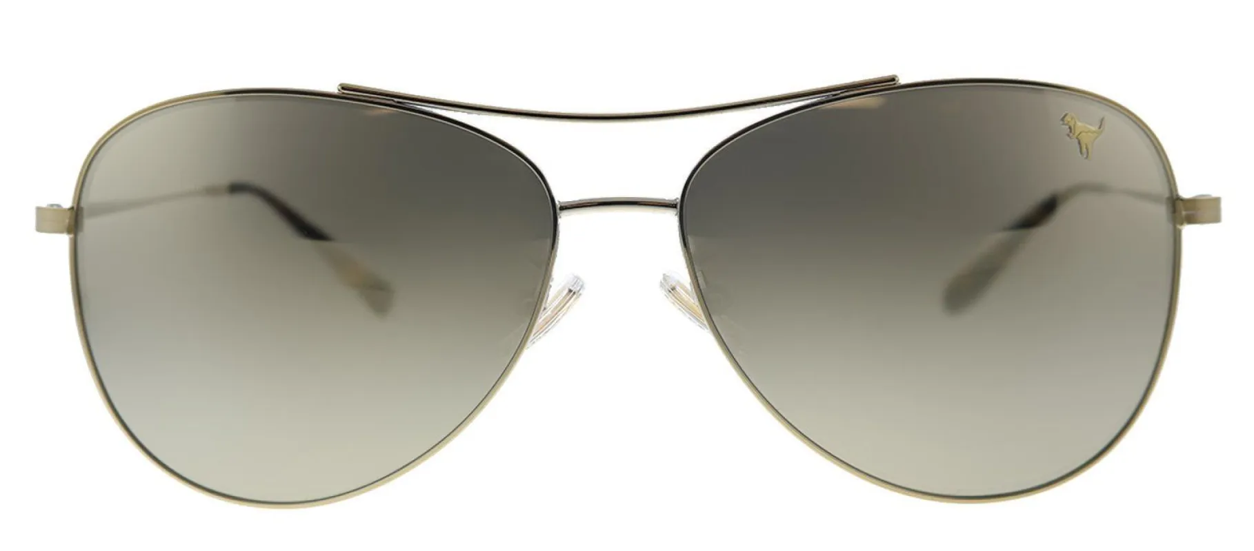 Coach HC 7079 90056G Aviator Metal Gold Sunglasses with Gold Mirror Lens sold by Gaffos