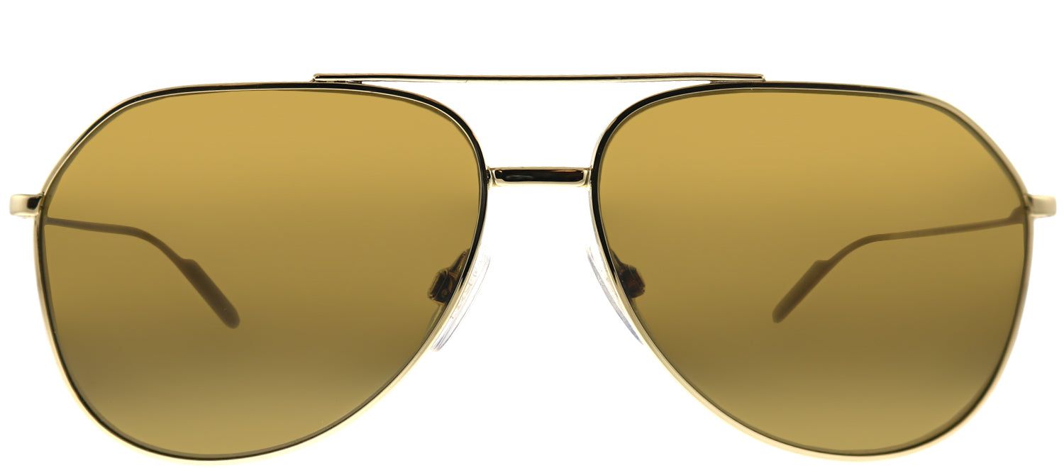 Dolce & Gabbana DG 2166 02/83 Aviator Metal Gold Sunglasses with Brown Polarized Lens sold by Gaffos