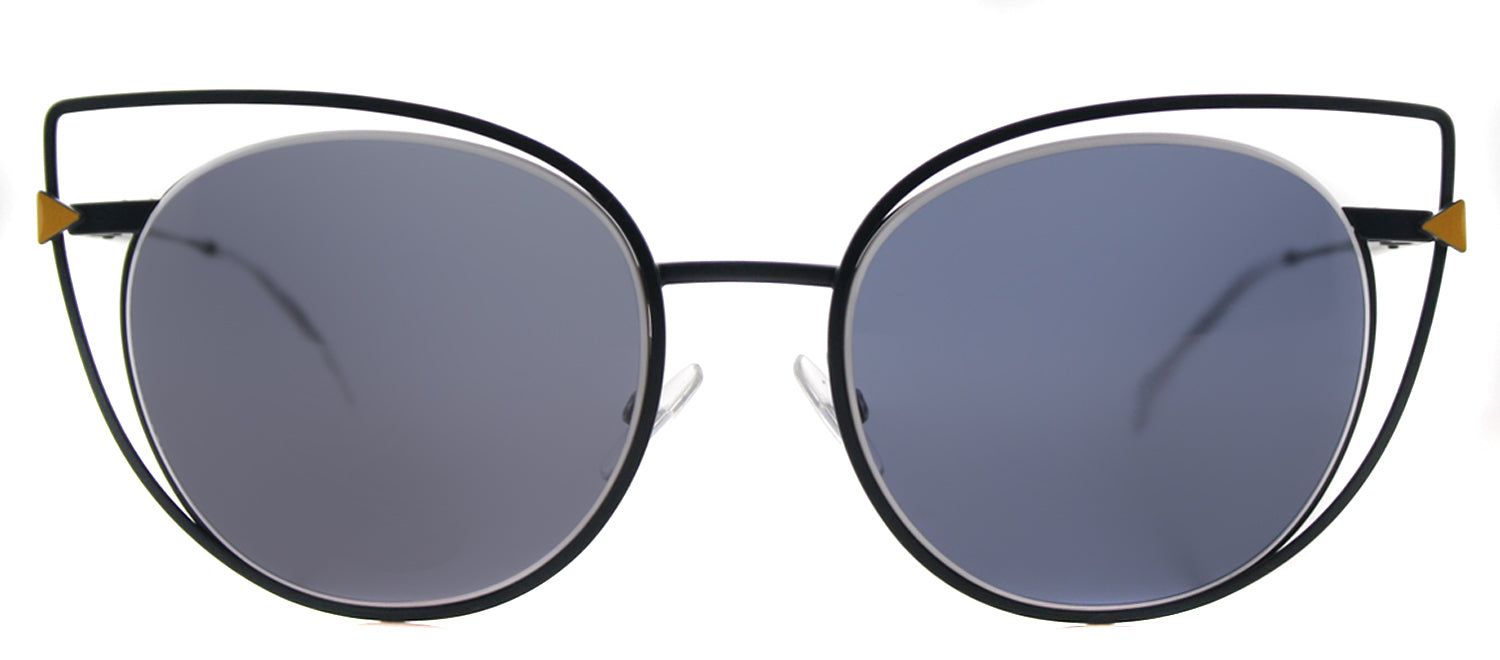 Fendi FF 0176 TLP Cat-Eye Metal Blue Sunglasses with Blue Lens sold by Gaffos