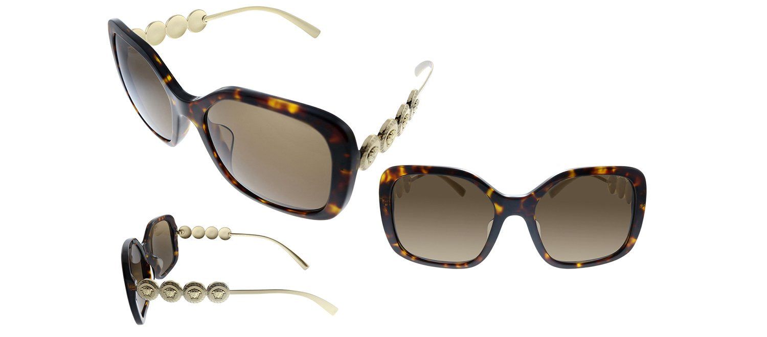 Versace VE 4375F 108/73 Butterfly Plastic Havana Sunglasses with Brown Lens sold by Gaffos product image thumbnail 4