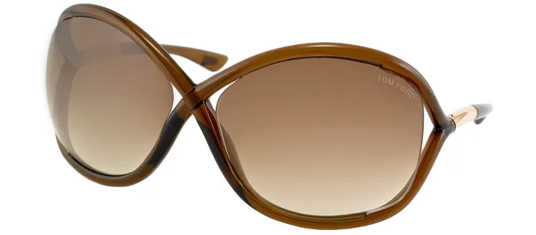 Tom Ford Whitney TF 9 692 Fashion Plastic Brown Sunglasses with Brown Gradient Lens sold by Gaffos product image thumbnail 2