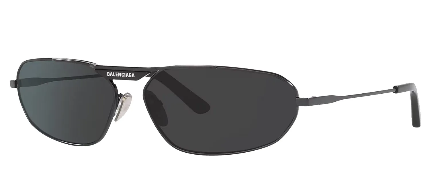 Balenciaga EVERYDAY BB 0245S 001 Fashion Metal Grey Sunglasses with Grey Lens sold by Gaffos product image thumbnail 2
