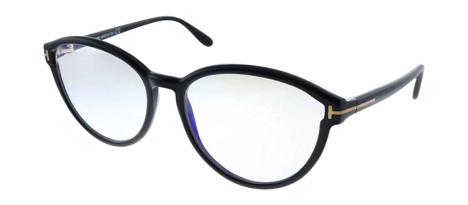 Tom Ford FT 5706-B 001 Black Cat-Eye Plastic Eyeglasses with Demo Lens sold by Gaffos product image thumbnail 2