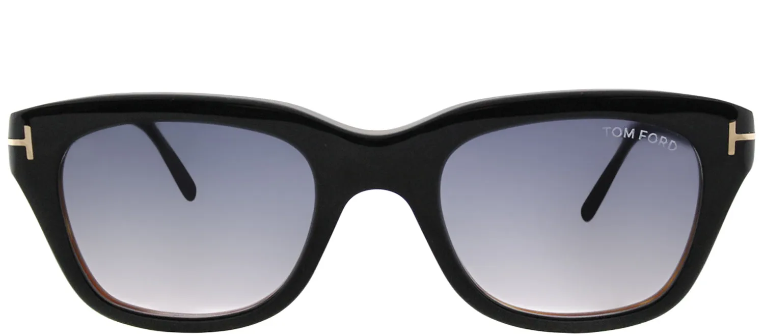 Tom Ford Snowdon TF 237 05B Rectangle Plastic Black Sunglasses with Grey Gradient Lens sold by Gaffos