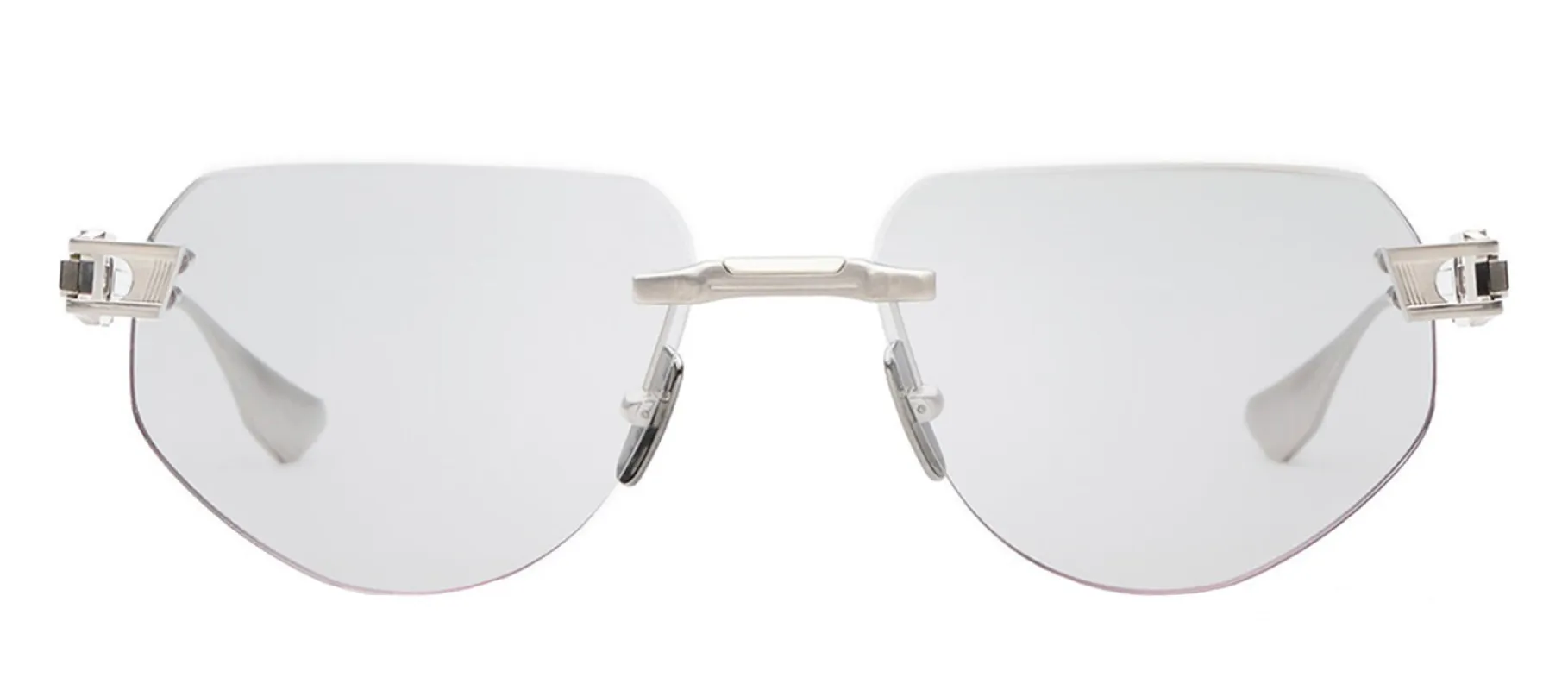 Dita GRAND-IMPERYN OPTICAL DT DTX164 A-02 Rimless Metal Silver Eyeglasses with Blue Gradient Lens sold by Gaffos