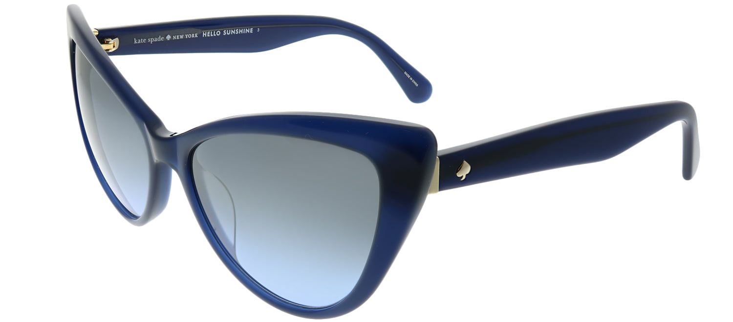 Kate Spade KS Karina PJP 9U Cat-Eye Plastic Blue Sunglasses with Silver Mirror Gradient Lens sold by Gaffos product image thumbnail 2