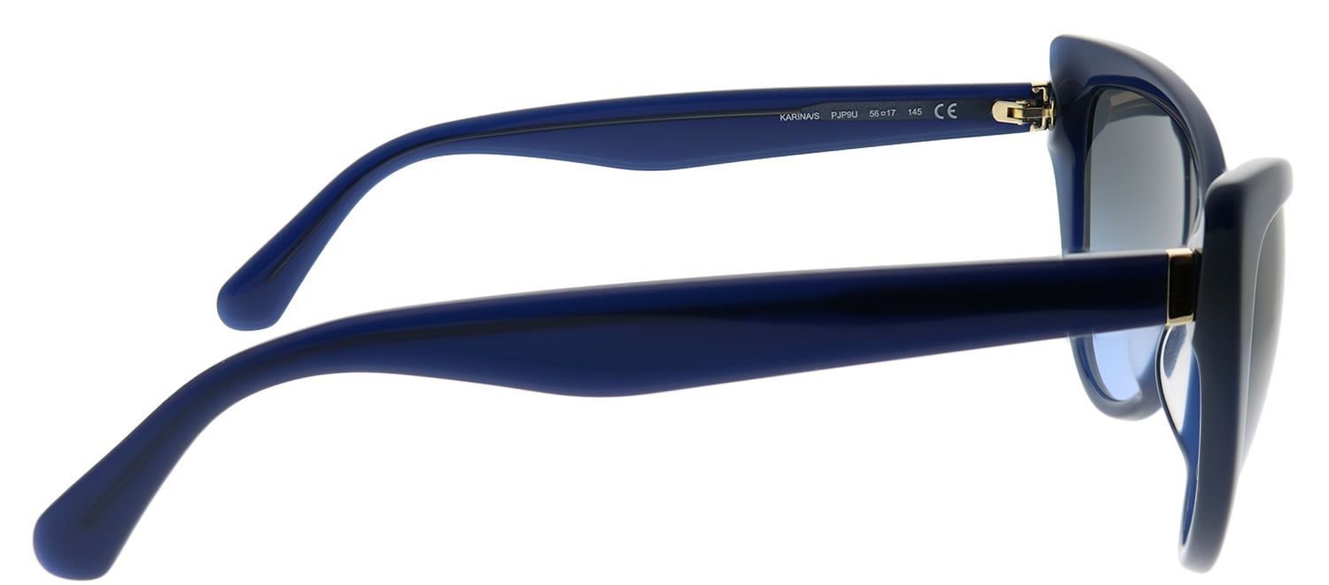 Kate Spade KS Karina PJP 9U Cat-Eye Plastic Blue Sunglasses with Silver Mirror Gradient Lens sold by Gaffos product image thumbnail 3