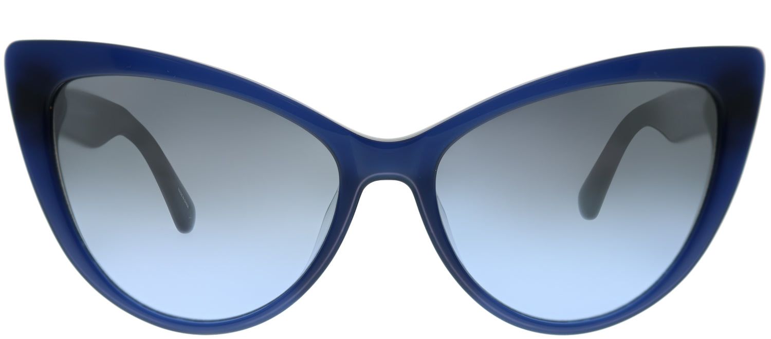 Kate Spade KS Karina PJP 9U Cat-Eye Plastic Blue Sunglasses with Silver Mirror Gradient Lens sold by Gaffos