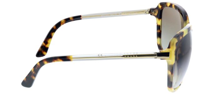 Prada PR 10VS 7S00A7 Square Plastic Tortoise Sunglasses with Grey Gradient Lens sold by Gaffos
