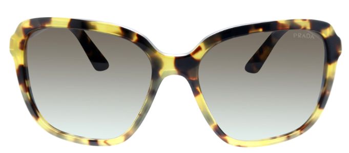 Prada PR 10VS 7S00A7 Square Plastic Tortoise Sunglasses with Grey Gradient Lens sold by Gaffos