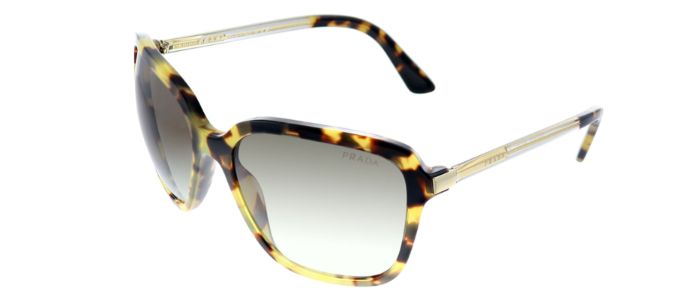 Prada PR 10VS 7S00A7 Square Plastic Tortoise Sunglasses with Grey Gradient Lens sold by Gaffos