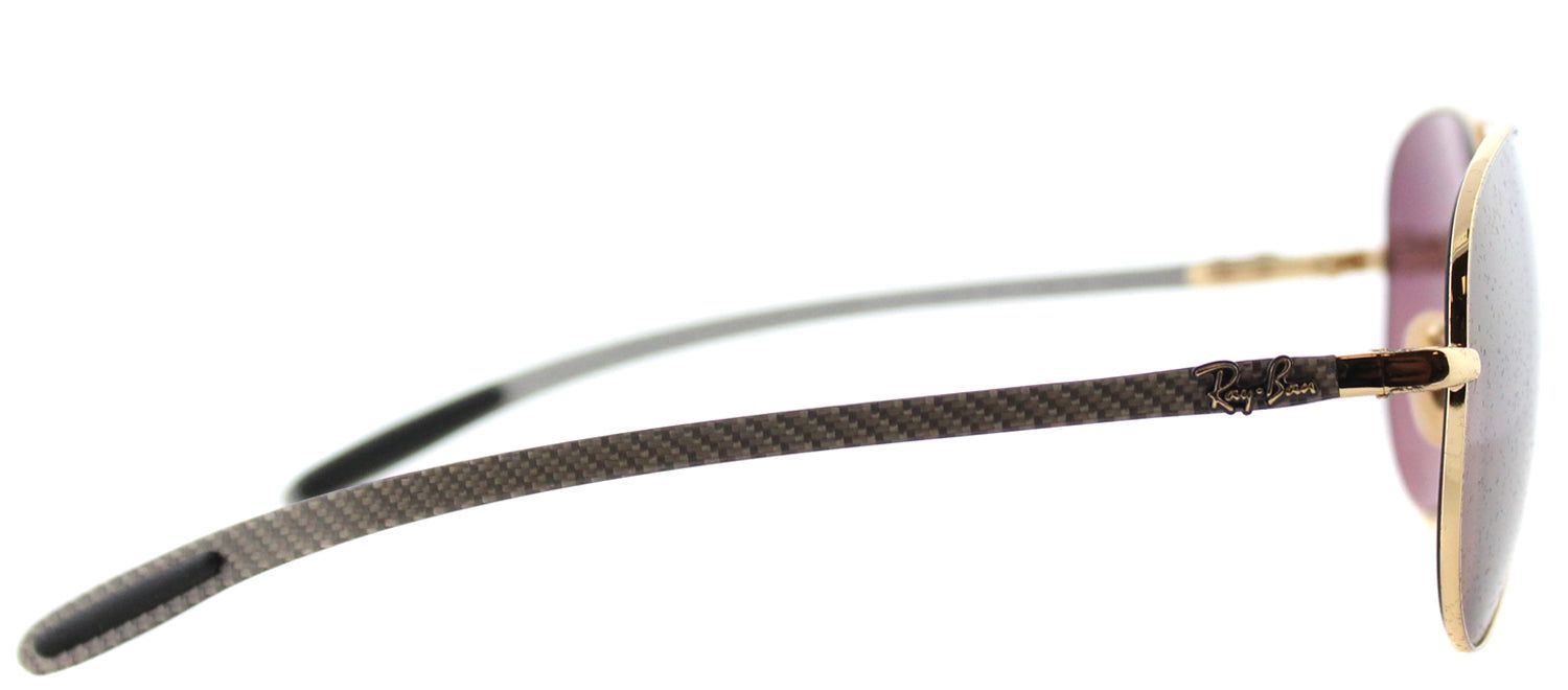 Ray-Ban RB 8317CH 001/6B Aviator Metal Gold Sunglasses with Purple Mirror Chromance Lens sold by Gaffos product image thumbnail 3