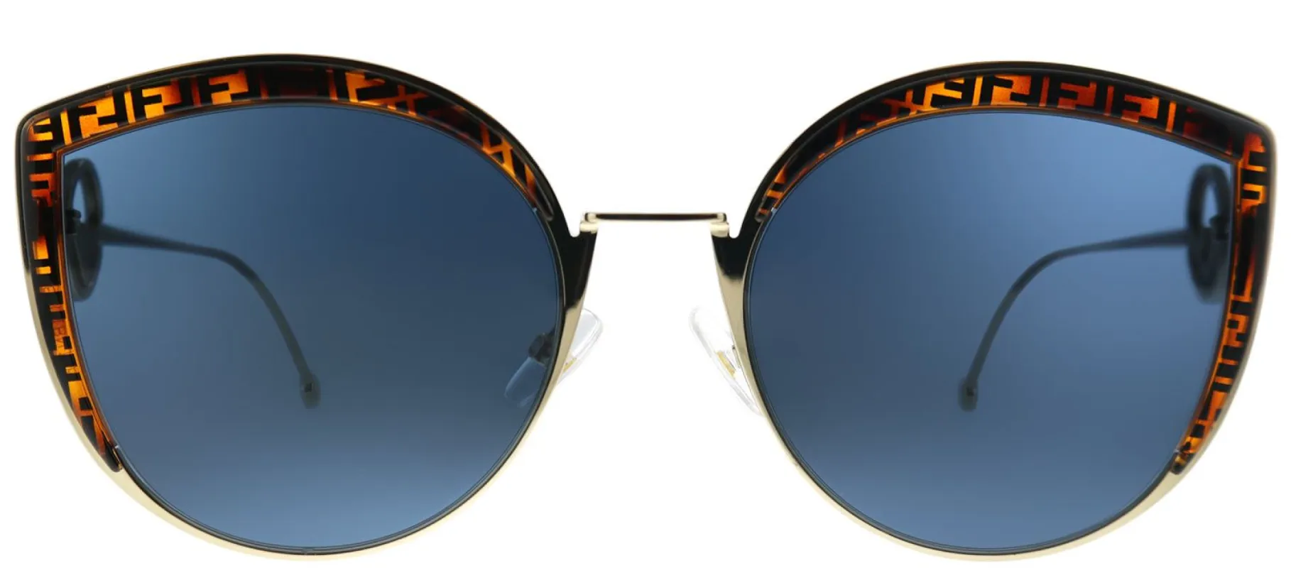 Fendi FF 0290 J5G Cat-Eye Metal Gold Sunglasses with Blue Lens sold by Gaffos