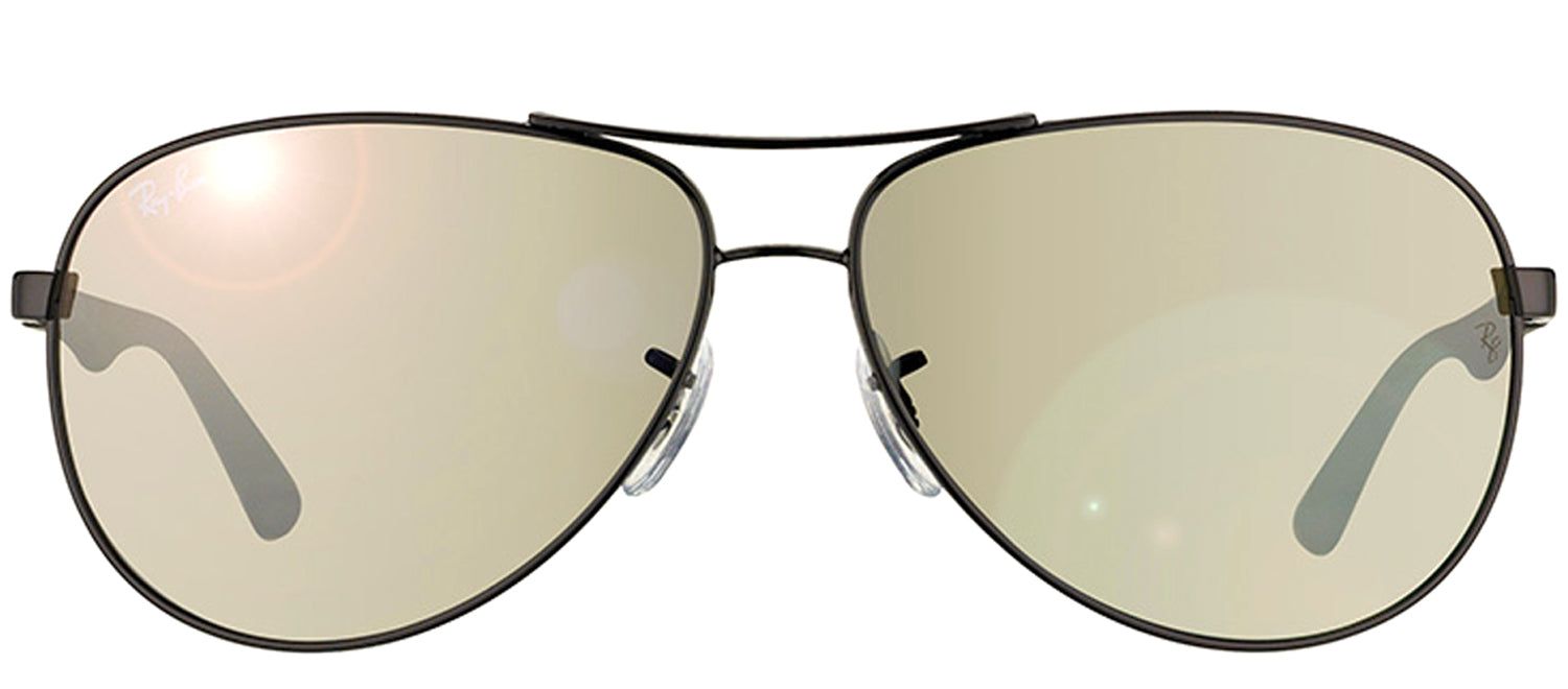 Ray-Ban RB 8313 002/K7 Aviator Metal Black Sunglasses with Grey Polarized Lens sold by Gaffos