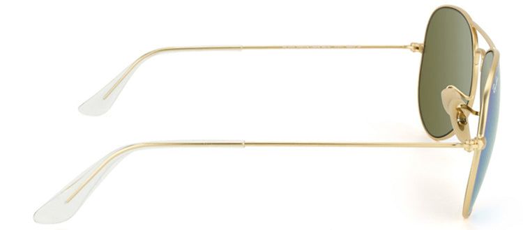 Ray-Ban RB 3025 112/17 Aviator Metal Gold Sunglasses with Blue Mirror Lens sold by Gaffos product image thumbnail 3