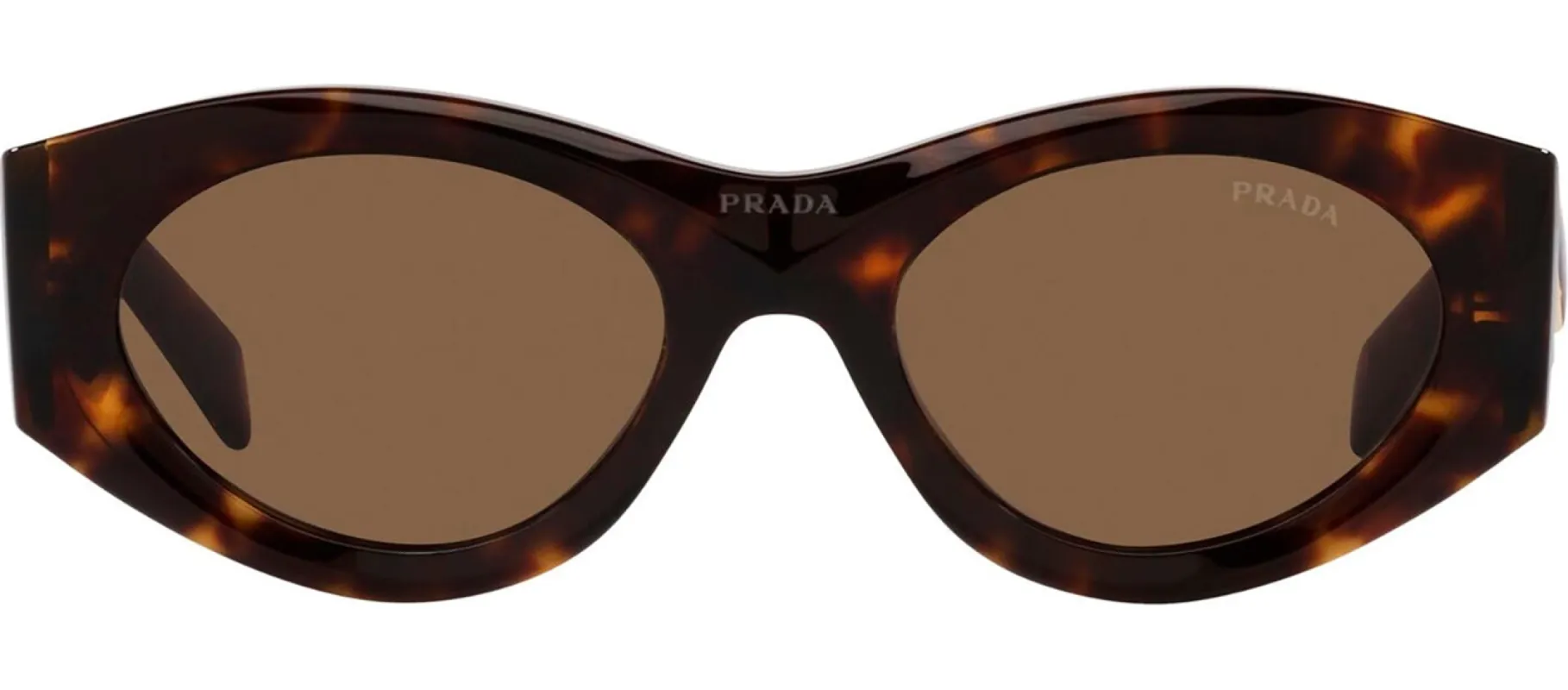 Prada PR 20ZS 2AU06B Oval Plastic Tortoise Sunglasses with Brown Lens sold by Gaffos