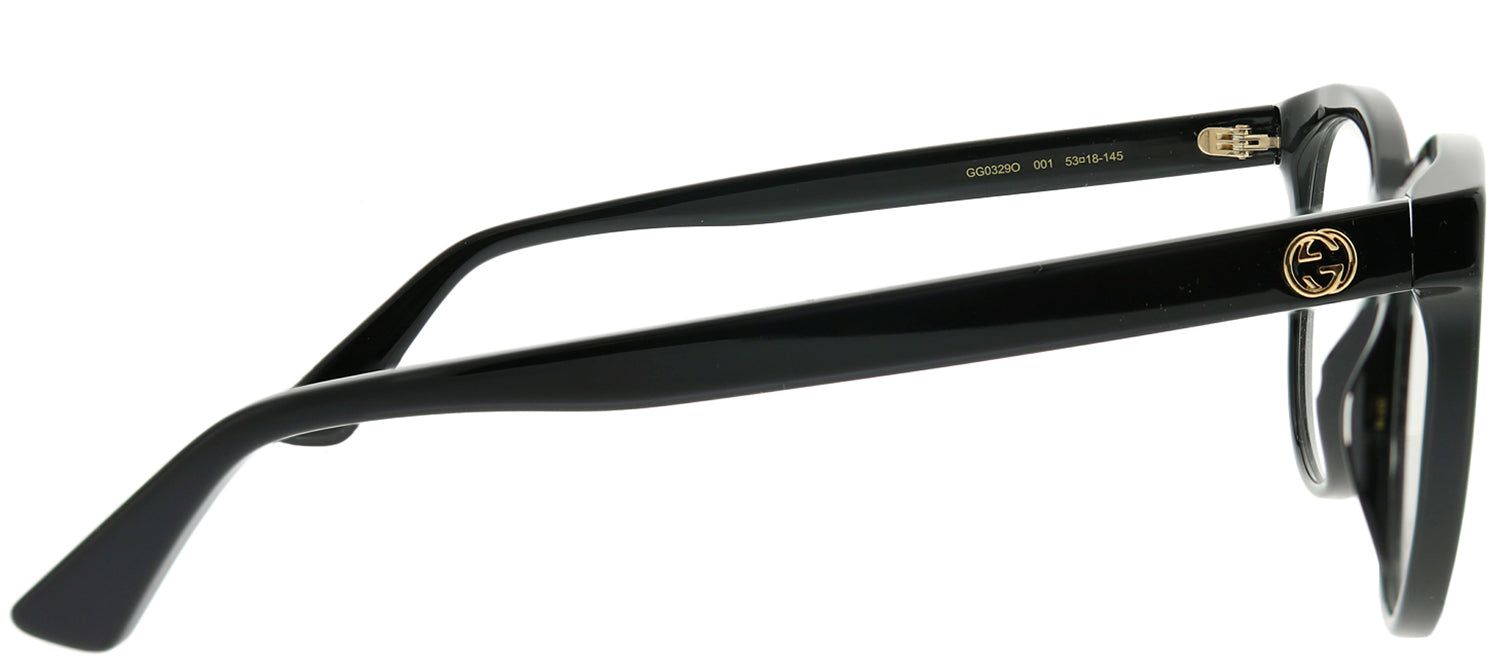 Gucci GG 0329O 001 Round Acetate Black Eyeglasses with Demo Lens sold by Gaffos product image thumbnail 3