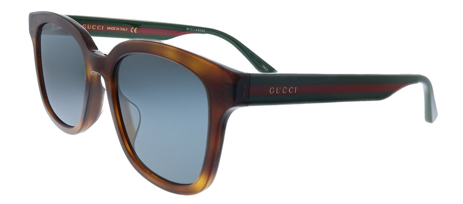 Gucci GG 0847SK 004 Rectangle Acetate Havana Sunglasses with Grey Lens sold by Gaffos product image thumbnail 2