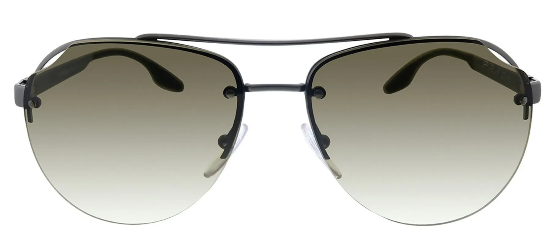 Prada Linea Rossa PS 52VS 7CQ1X1 Pilot Metal Gunmetal Sunglasses with Brown Gradient Lens sold by Gaffos
