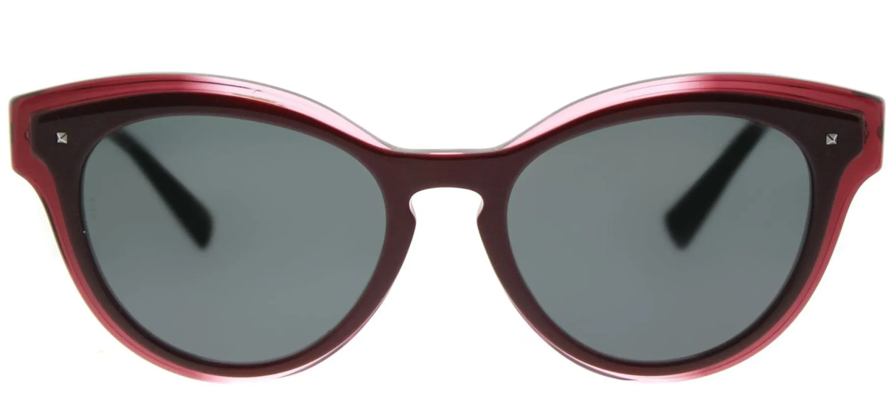 Valentino VA 4017 505387 Oval Plastic Burgundy/ Red Sunglasses with Grey Lens sold by Gaffos