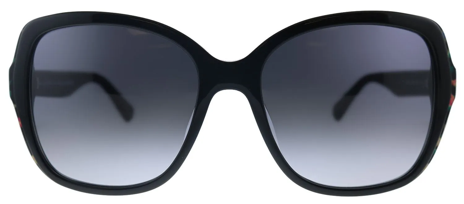 Kate Spade KS Karalyn/S 7RM Square Plastic Black Sunglasses with Grey Gradient Lens sold by Gaffos