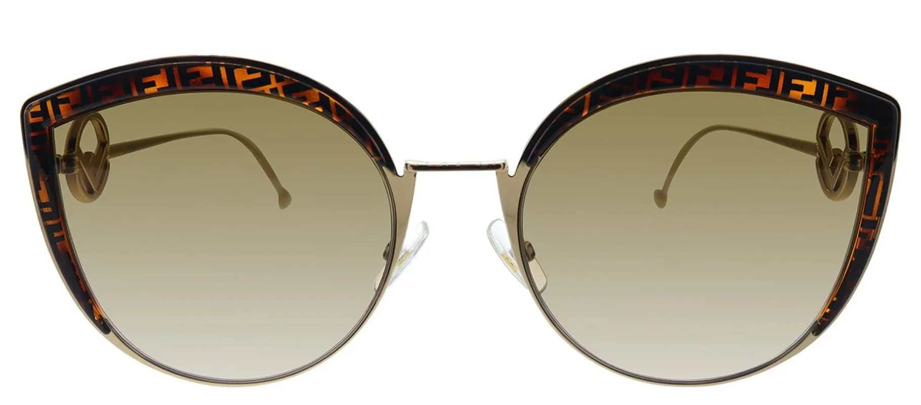 Fendi FF 290/S VH8 Cat-Eye Plastic Brown Sunglasses with Brown Gradient Lens sold by Gaffos